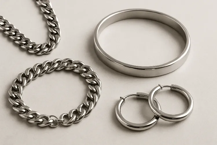 Stainless steel jewelry durability display Stainless steel jewelry durability display