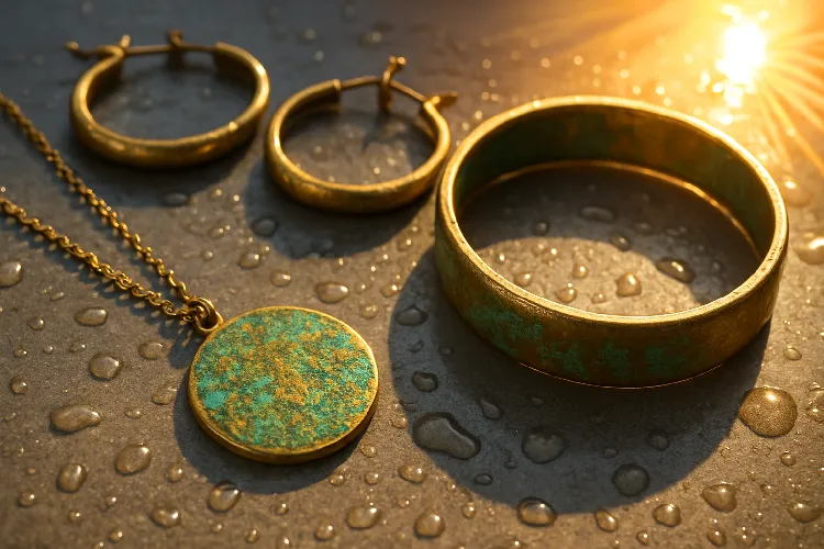 Environmental factors like moisture and exposure affect the longevity of brass jewelry