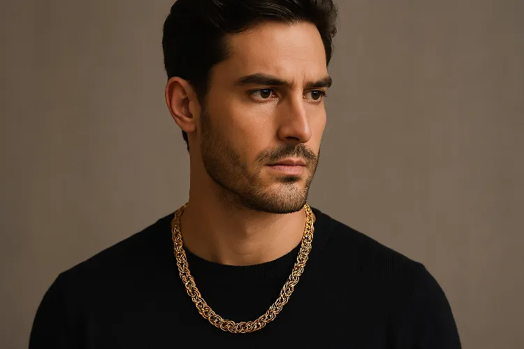 Men wear Byzantine chains to show the perfect blend of classic and luxury. Men wear Byzantine chains to show the perfect blend of classic and luxury.