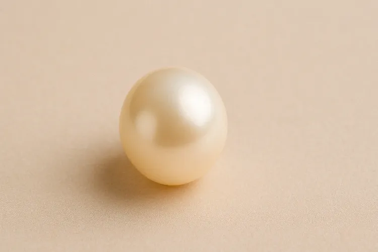 Large 12mm South Sea pearl, showcasing its creamy luster and opulence. Large 12mm South Sea pearl, showcasing its creamy luster and opulence.