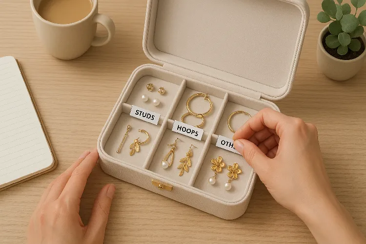 Step-by-step guide to organizing earrings Step-by-step guide to organizing earrings