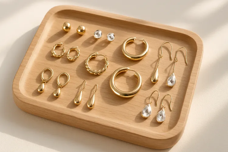 Elegant and organized earring display Elegant and organized earring display