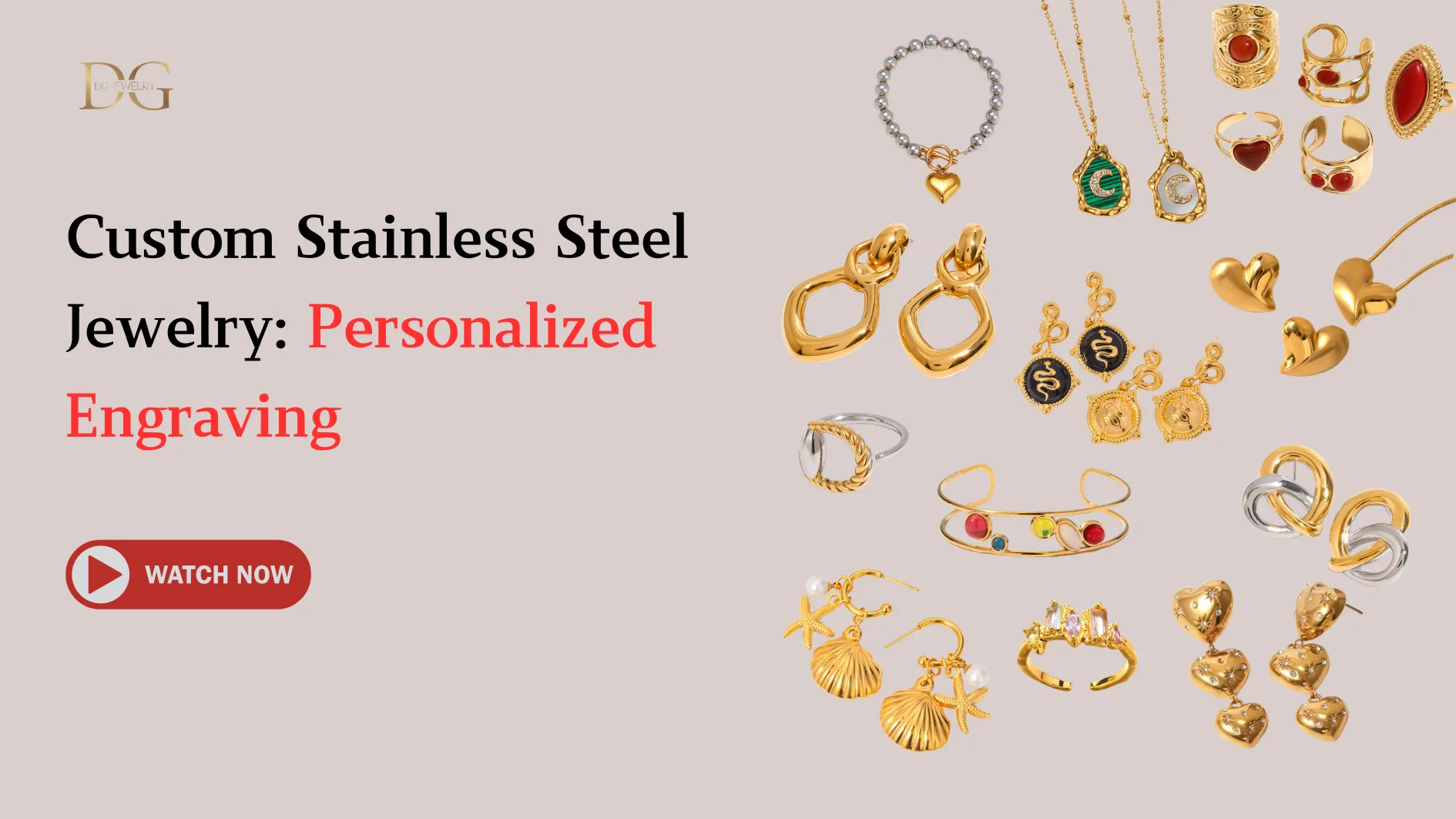 Custom Stainless Steel Jewelry Personalized Engraving