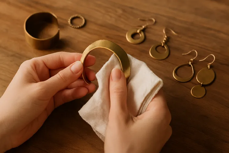 Best practices for maintaining the shine and longevity of brass jewelry.