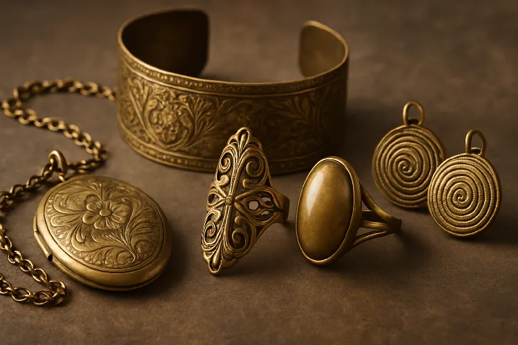 Brass jewelry that stands the test of time, lasting for decades with proper care.