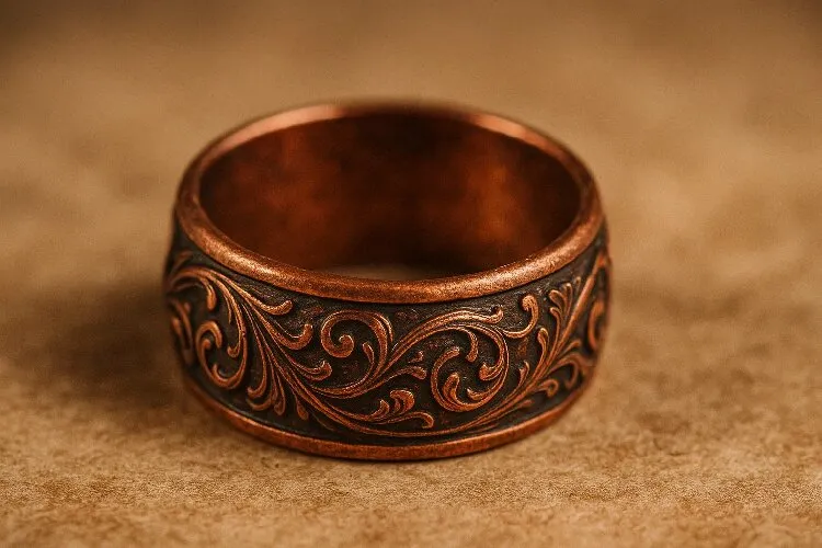 Vintage copper jewelry with natural patina Vintage copper jewelry with natural patina