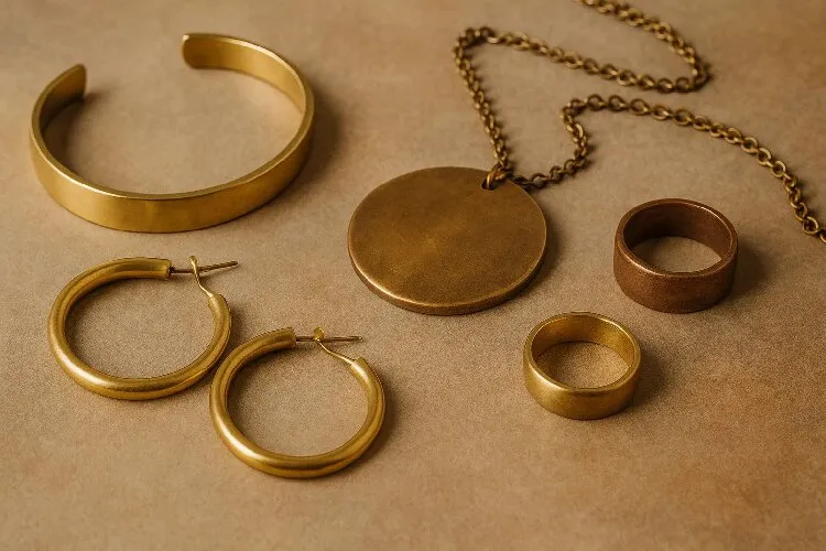 Brass and bronze jewelry showcasing unique alloys Brass and bronze jewelry showcasing unique alloys