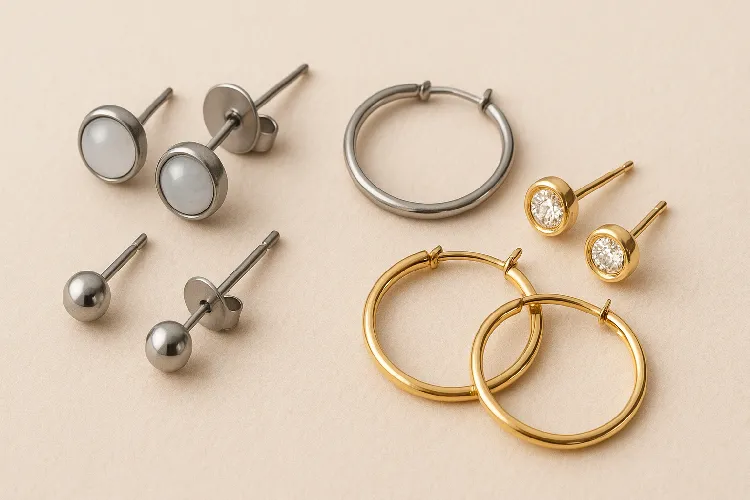 Choosing hypoallergenic earrings for safe healing. Choosing hypoallergenic earrings for safe healing.