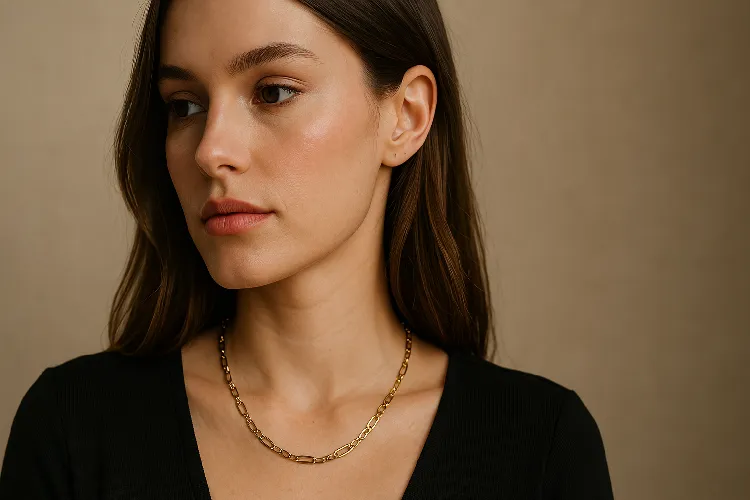 Elegant women wear Figaro chains Elegant women wear Figaro chains