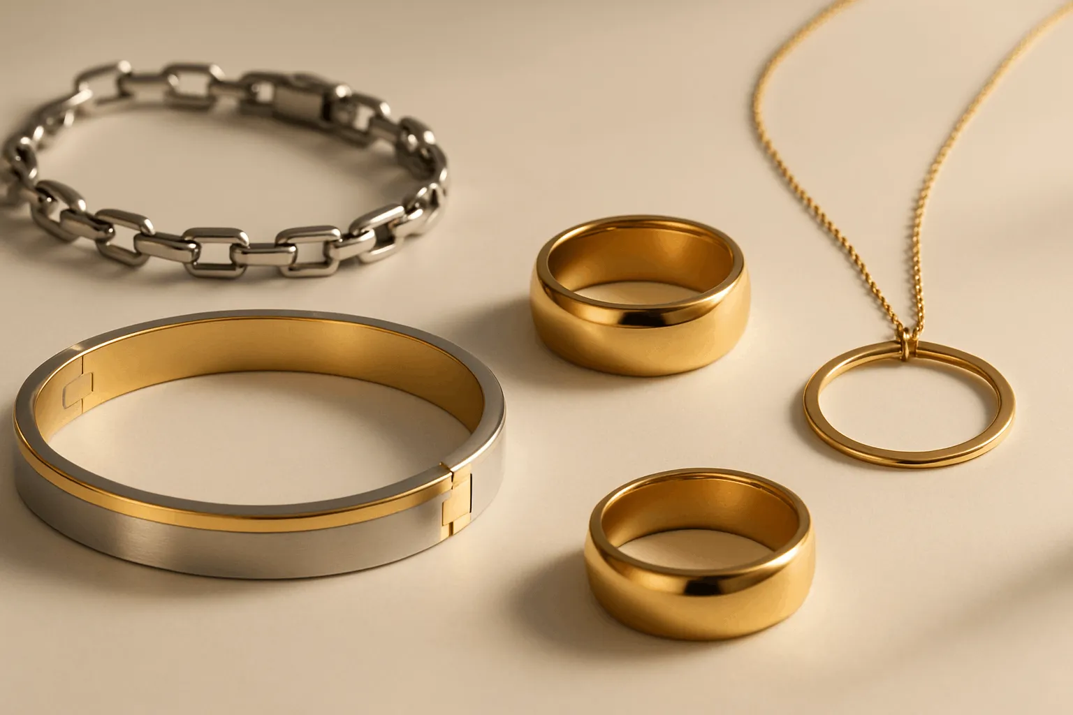 Stainless Steel vs Gold Jewelry - Luxury and Durability
