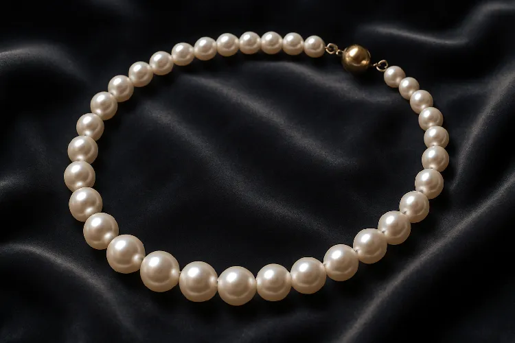 Timeless pearl necklace symbolizing luxury and elegance Timeless pearl necklace symbolizing luxury and elegance