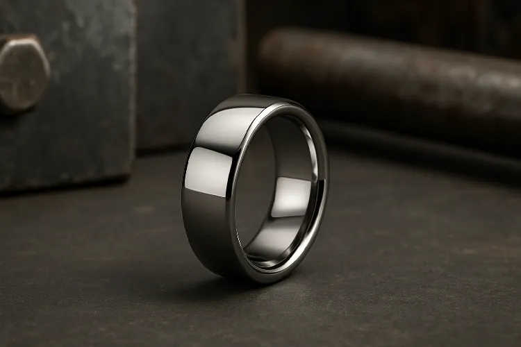 Tungsten ring - The ultimate choice for scratch resistance and solid weight.