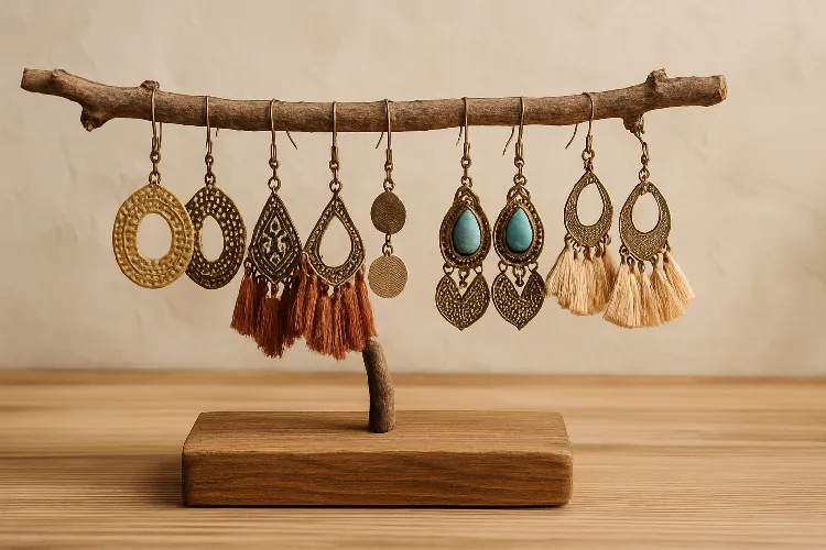 Nature-inspired branch earring holder Nature-inspired branch earring holder