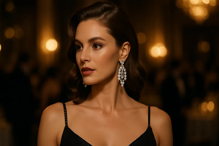 Glamorous chandelier diamond earrings for formal events Glamorous chandelier diamond earrings for formal events