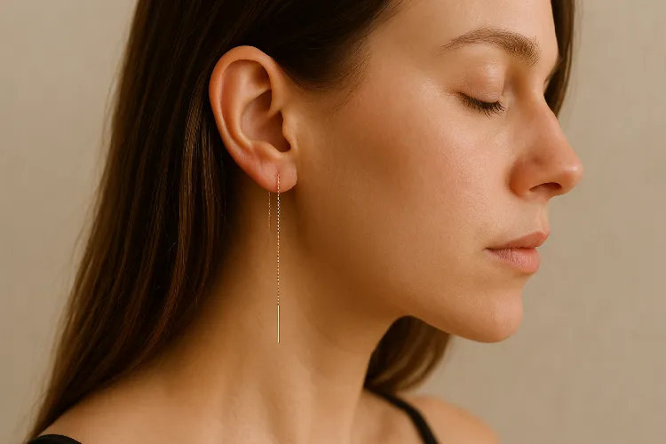 Stylish threader earrings for a minimalist look Stylish threader earrings for a minimalist look