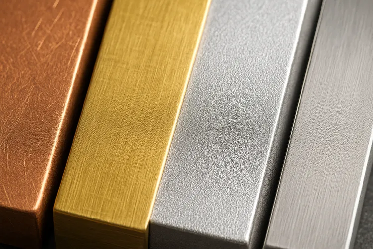 Close-up of base metals used in silver-plated jewelry Close-up of base metals used in silver-plated jewelry