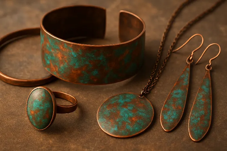 Timeless copper jewelry collection with stunning patina. Timeless copper jewelry collection with stunning patina.