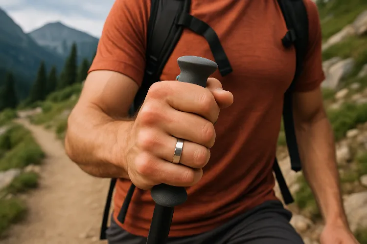 Titanium wedding band - Perfect for active lifestyles and comfort.