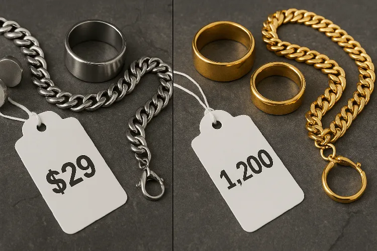 Stainless Steel vs Gold - Cost Comparison Stainless Steel vs Gold - Cost Comparison