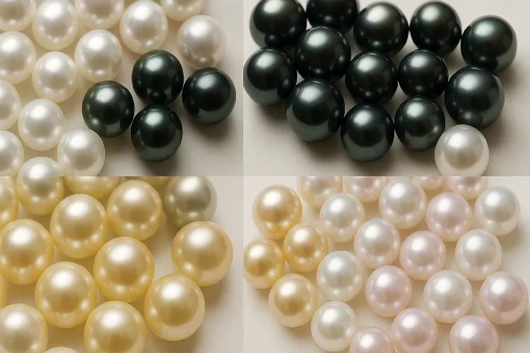 Variety of pearls: Akoya, Tahitian, South Sea, Freshwater Variety of pearls: Akoya, Tahitian, South Sea, Freshwater