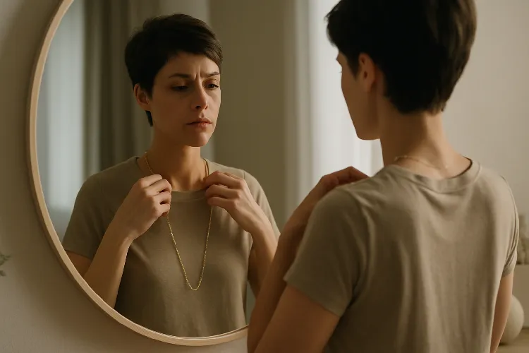 Adjusting necklace to the perfect length Adjusting necklace to the perfect length