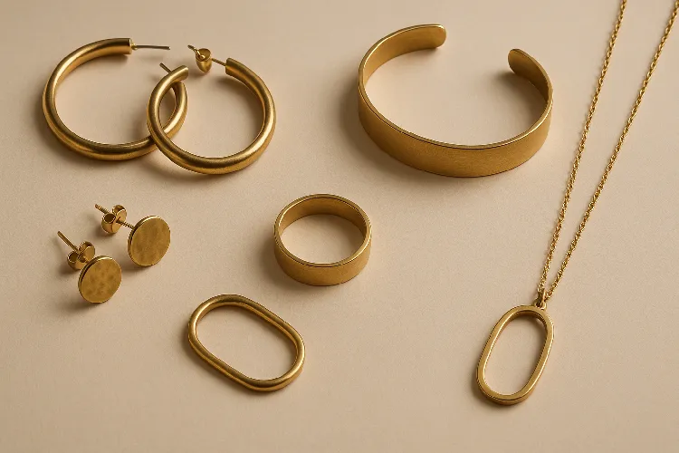 Elegant and sustainable brass jewelry collection with custom and ready-made designs Elegant and sustainable brass jewelry collection with custom and ready-made designs