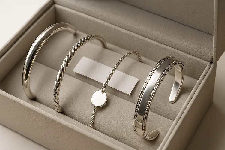 Using anti-tarnish strips to keep silver bracelets pristine Using anti-tarnish strips to keep silver bracelets pristine