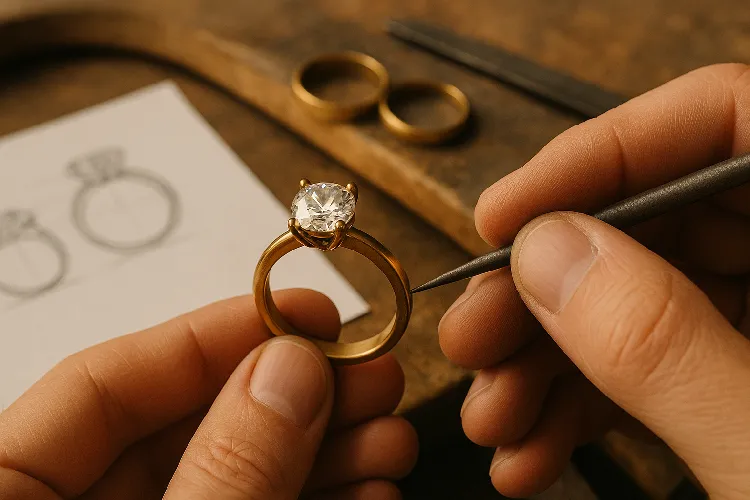 Custom brass jewelry design and personalized engagement rings Custom brass jewelry design and personalized engagement rings