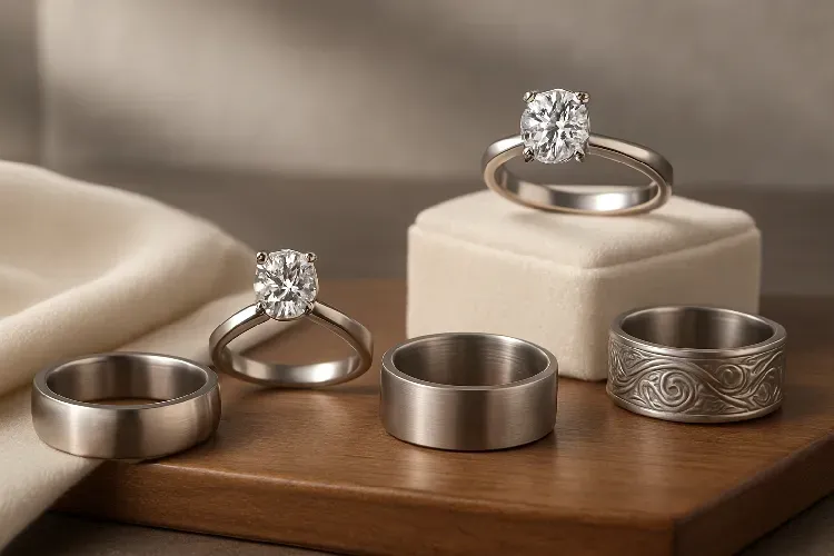 Elegant titanium engagement rings Elegant titanium engagement rings