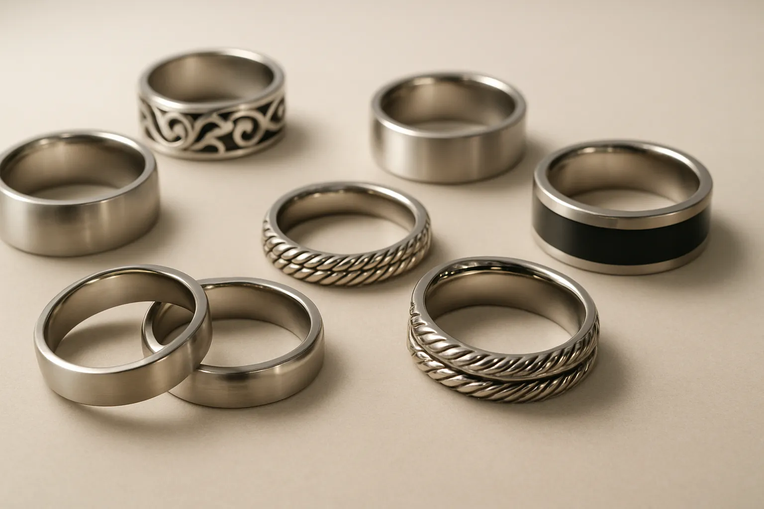 Stylish stainless steel rings collection for all occasions