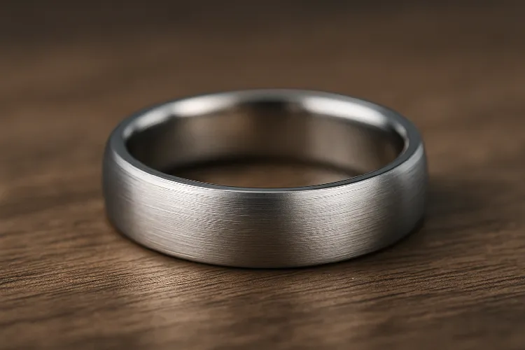 Durable Platinum Ring with Patina Durable Platinum Ring with Patina