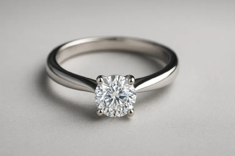 Shiny White Gold Engagement Ring Shiny White Gold Engagement Ring