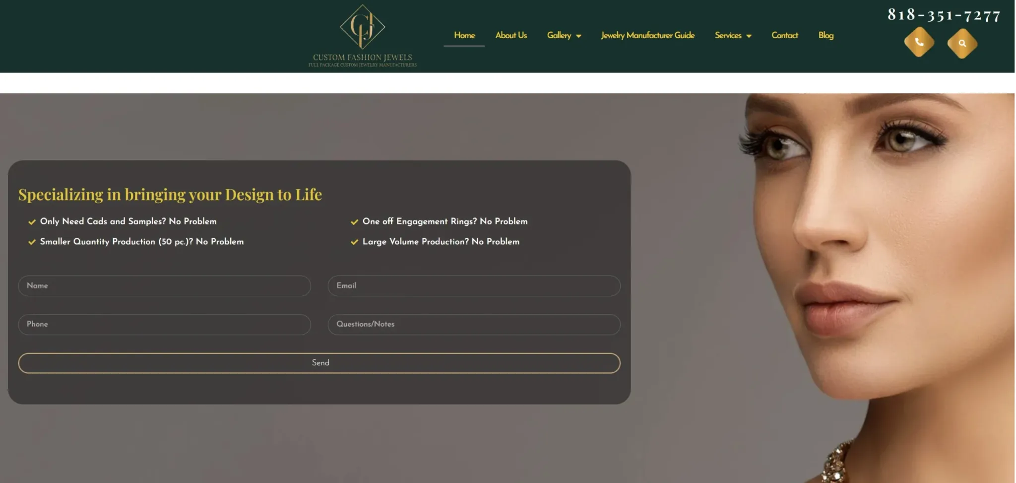 Custom Fashion Jewels website Custom Fashion Jewels website