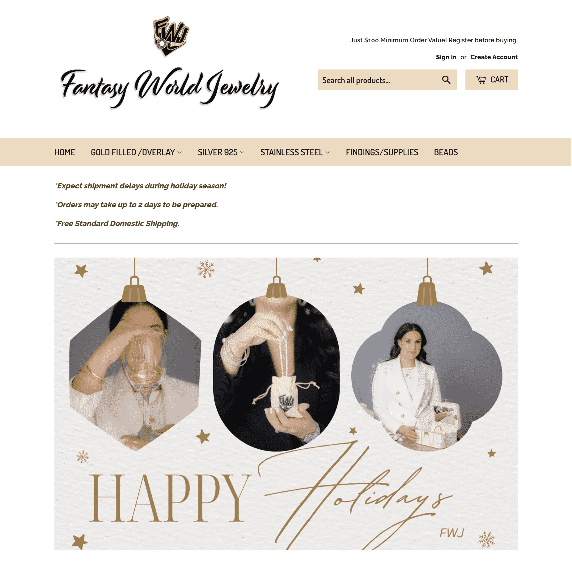 Fantasy World Jewelry website Fantasy World Jewelry website
