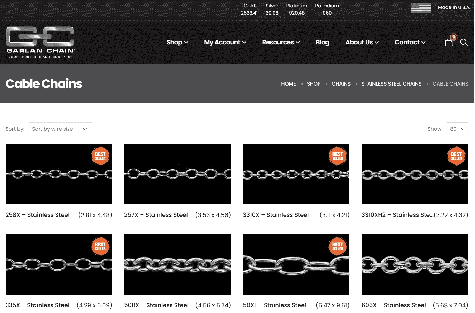 Garlan Chain product Garlan Chain product