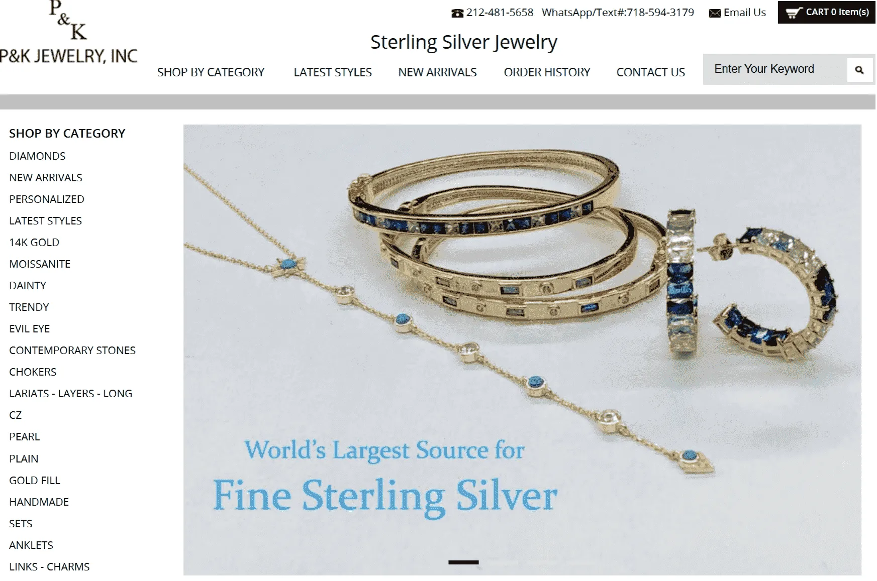 P K Jewelry website P K Jewelry website