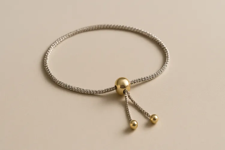 Adjustable slider bracelets with a minimal design Adjustable slider bracelets with a minimal design
