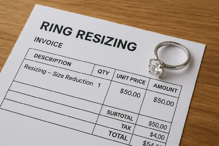 Ring resizing cost breakdown Ring resizing cost breakdown