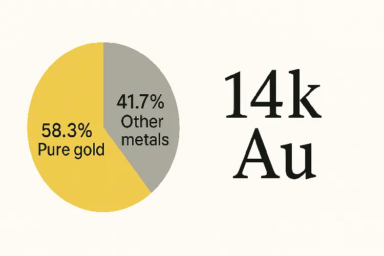 14K gold composition ratio map 14K gold composition ratio map
