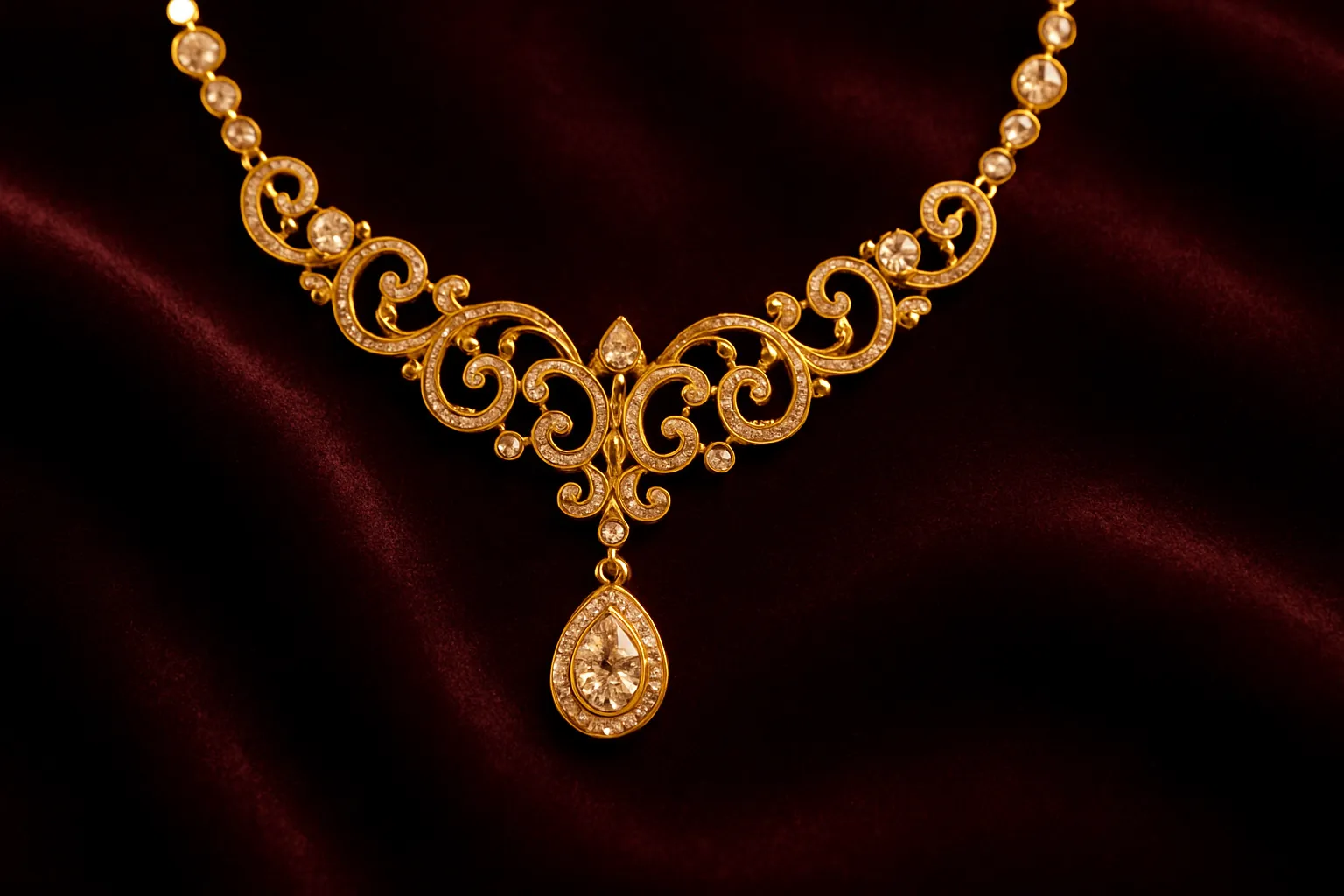 Luxurious 14k gold necklace showcasing elegance