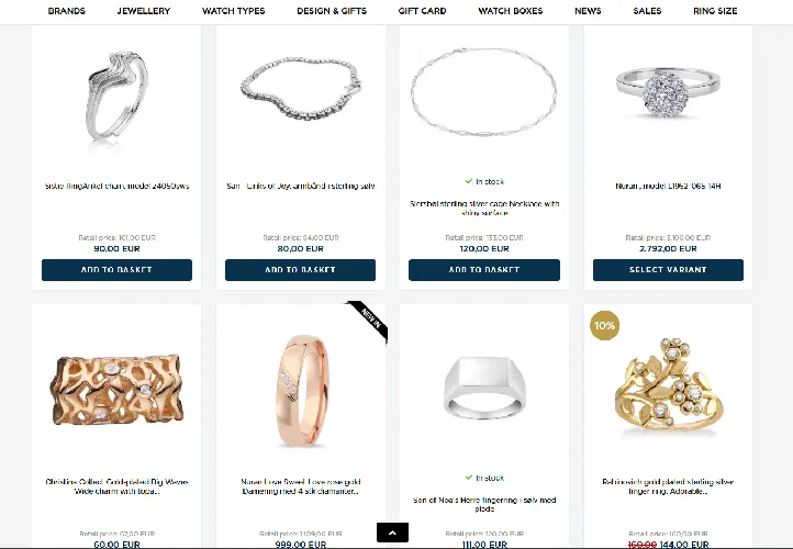 Watch and Jewelry Shop Product Watch and Jewelry Shop Product
