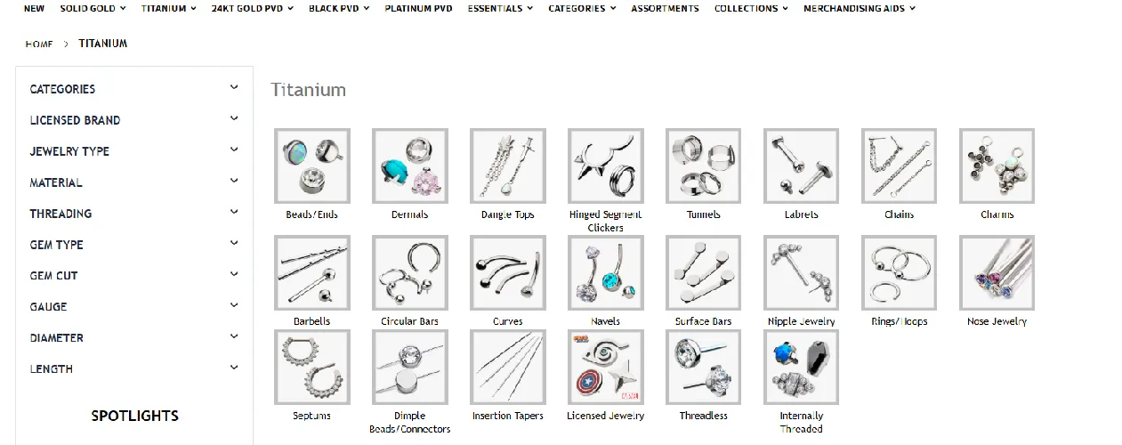 Invictus Body Jewelry Product Invictus Body Jewelry Product