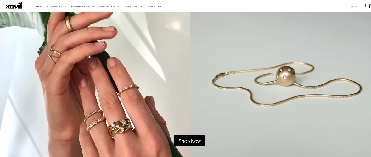 Anvil Jewellery Website Anvil Jewellery Website