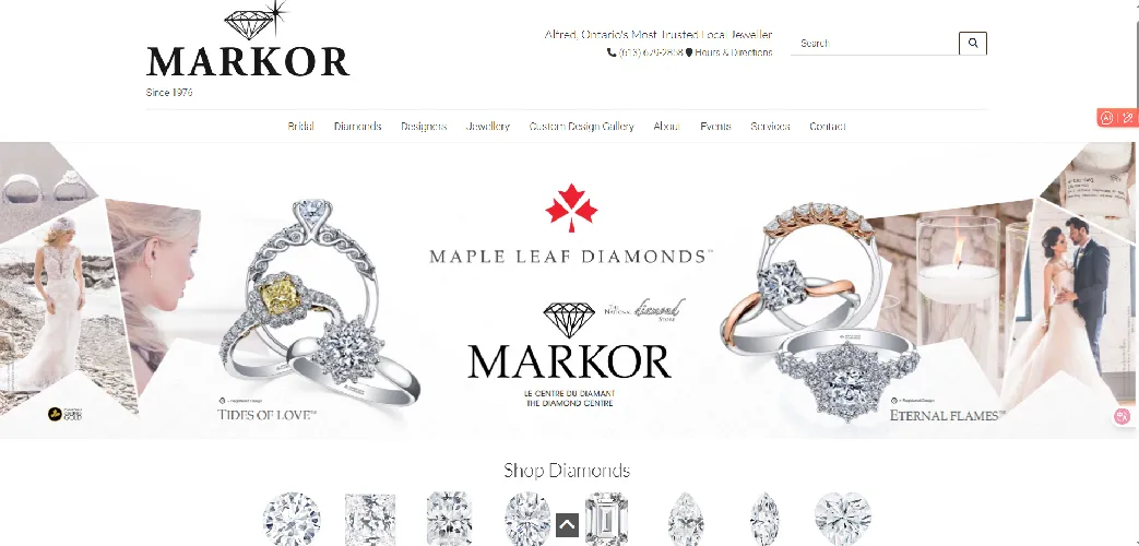 Markor Jewellers Website Markor Jewellers Website