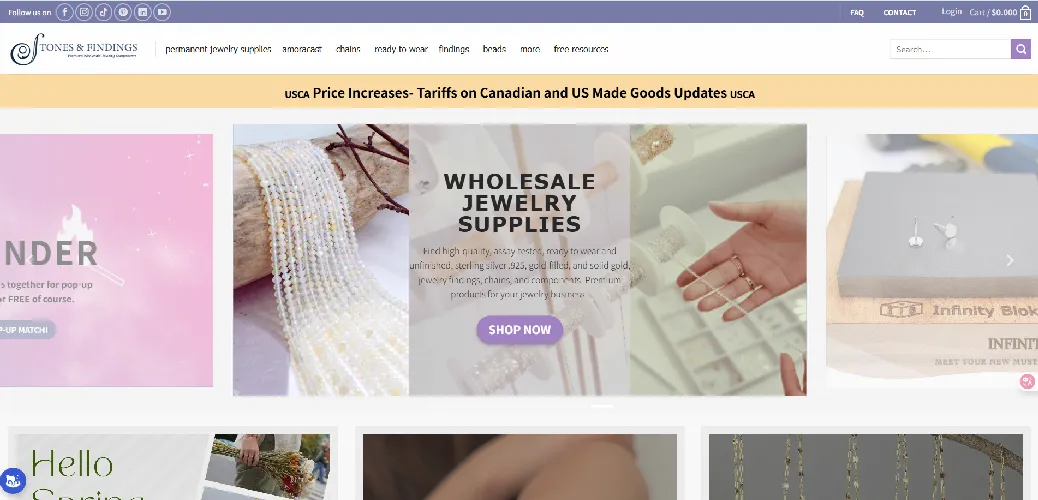 Stones and Findings Website Stones and Findings Website