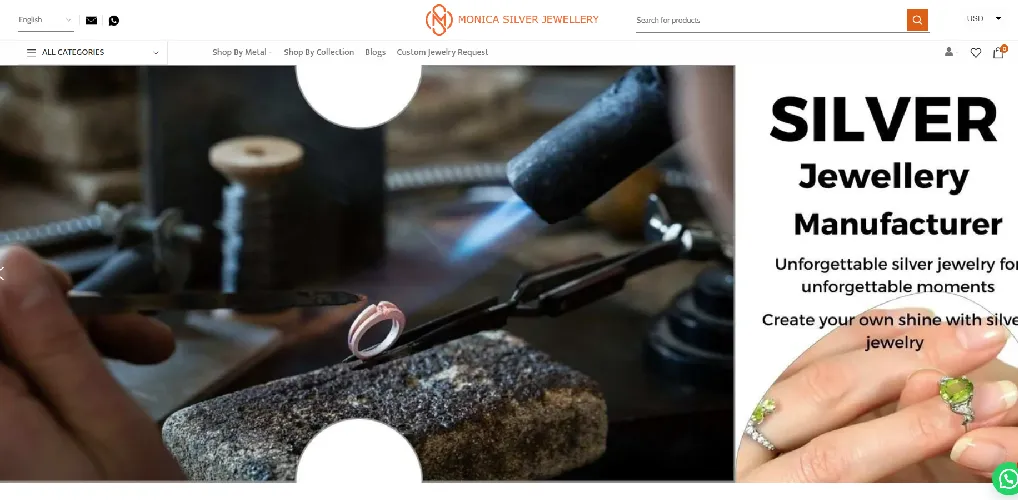 Monica’s Silver Jewelry Website Monica’s Silver Jewelry Website