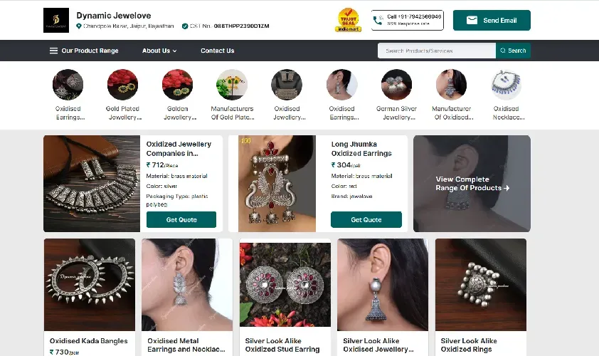 Dynamic Jewelove Website Dynamic Jewelove Website