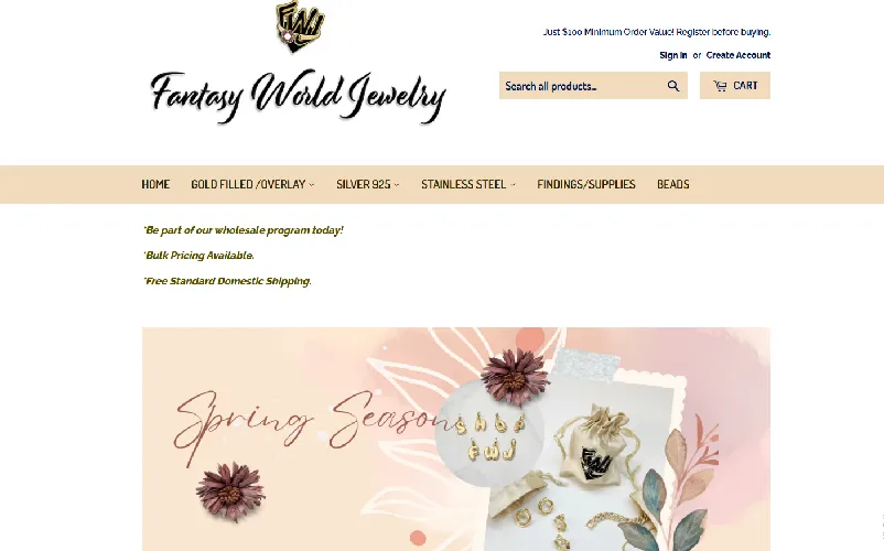 Fantasy World Jewelry Website Fantasy World Jewelry Website