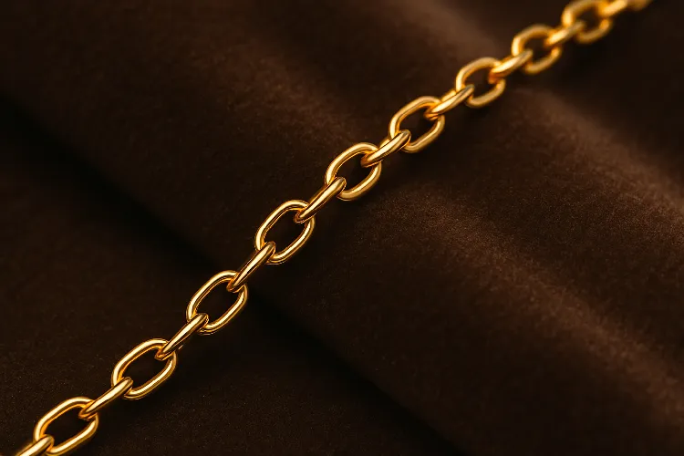 Gold simple cable chain Gold simple cable chain