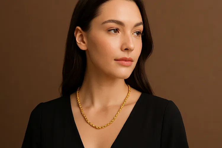 How to Wear Rope Chain with V-Neck Dress How to Wear Rope Chain with V-Neck Dress